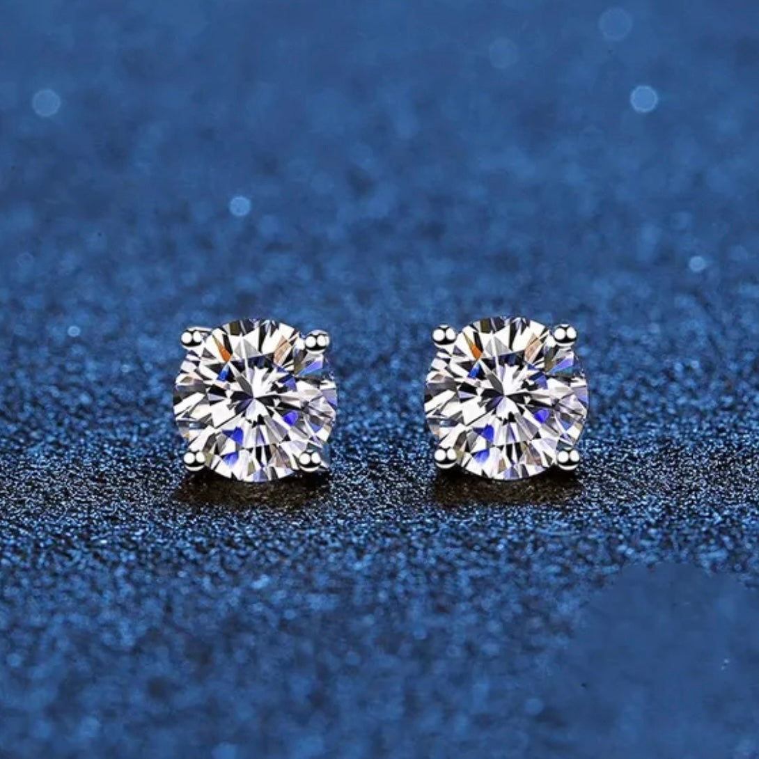 Moissanite Stud Earrings