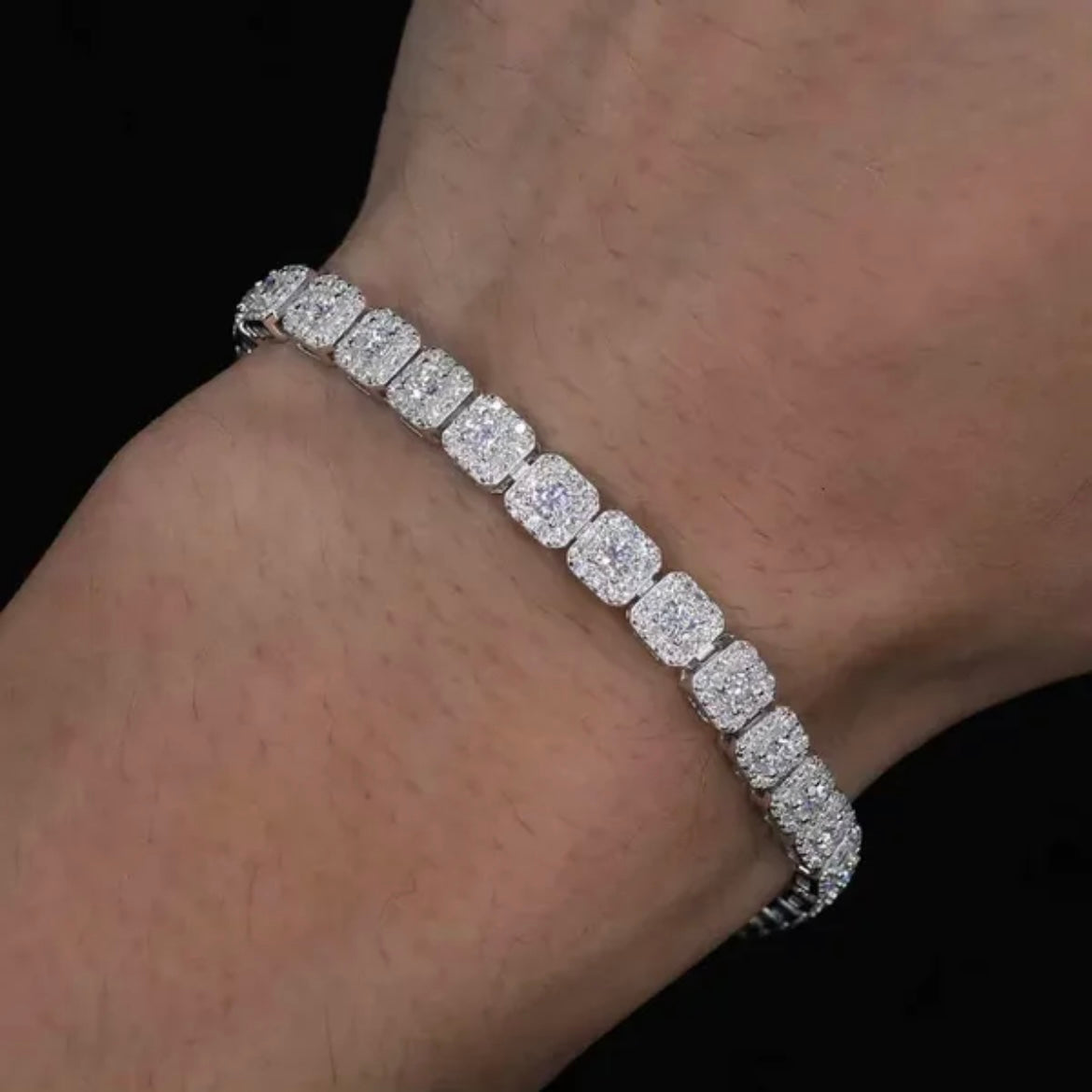 Studded Moissanite Bracelet