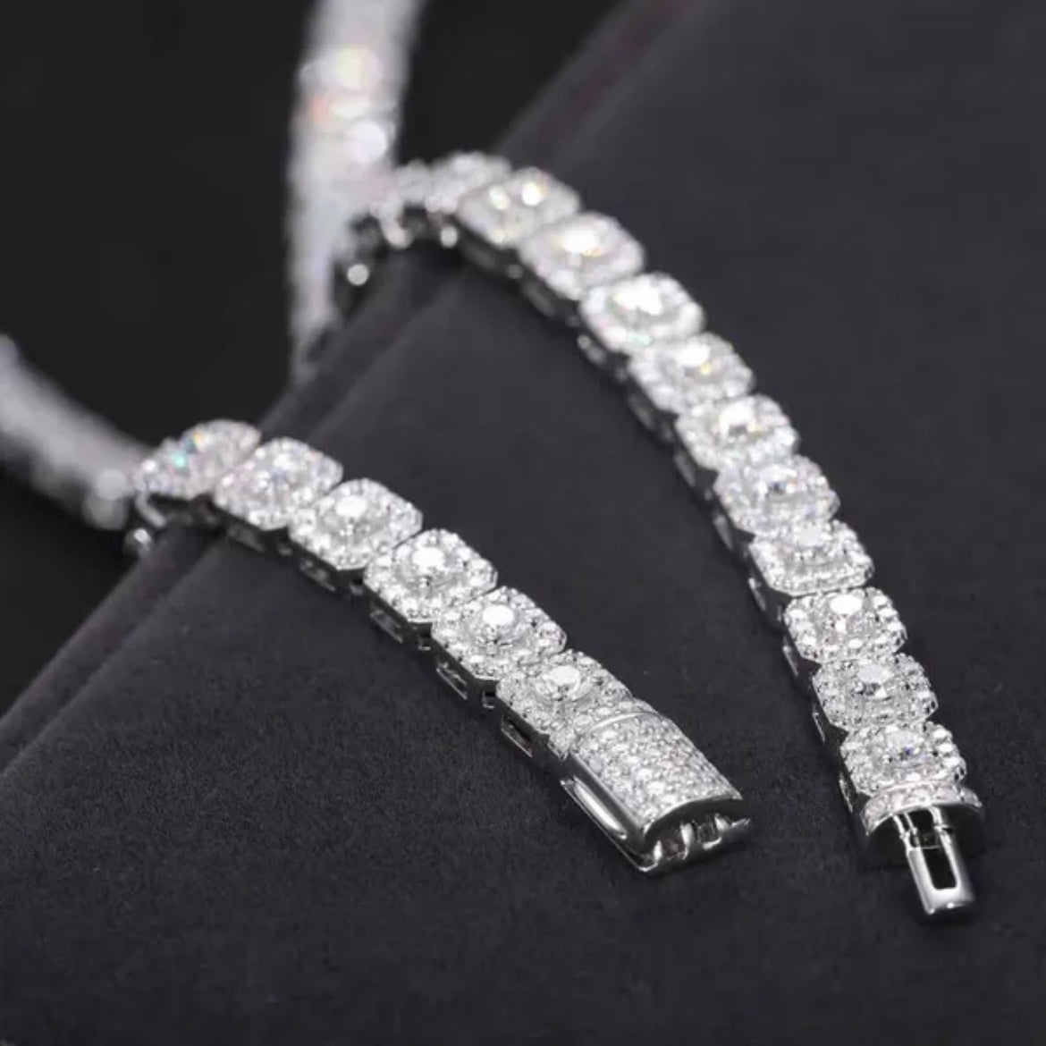 Studded Moissanite Bracelet