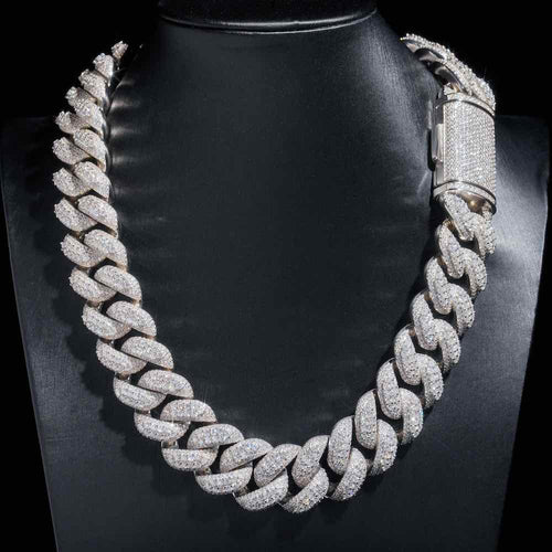 Cuban Iced Out Moissanite Chain