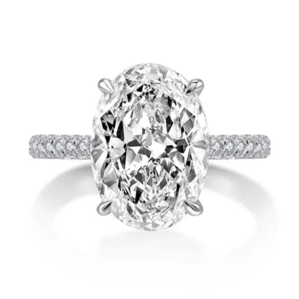Large Moissanite Ring